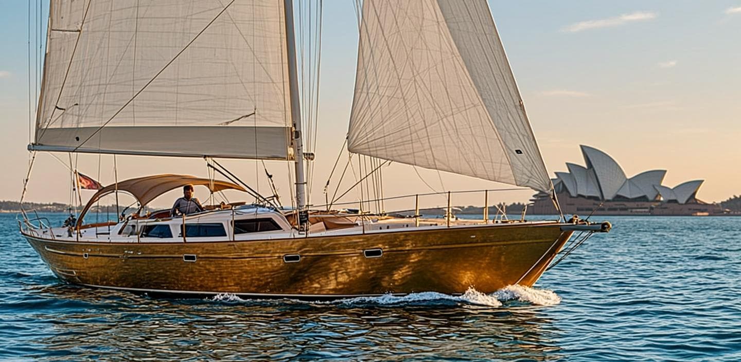 Voile des Antipodes — le yacht doré d'Océanie