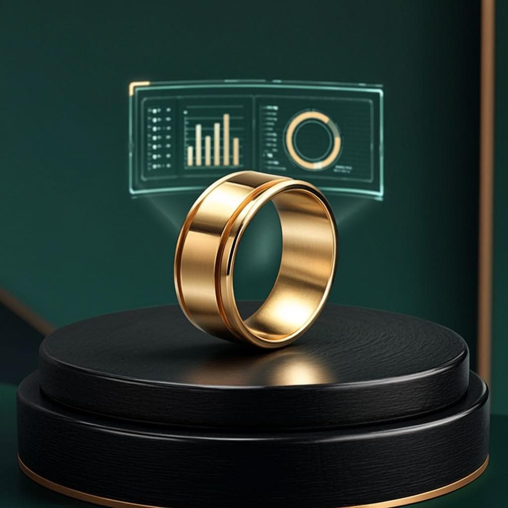 Bague Connectée Or Élégance Santé