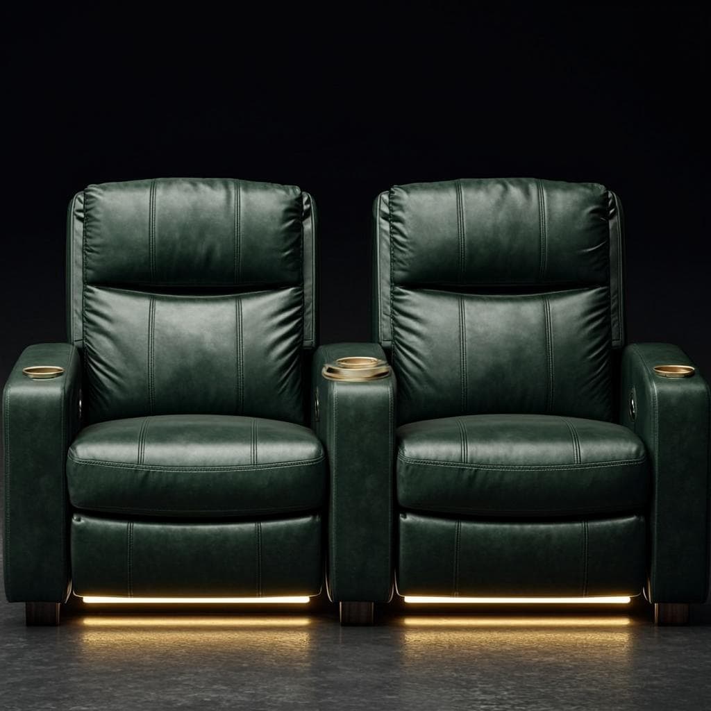 Duo Fauteuils de Cinéma Privé Cuir