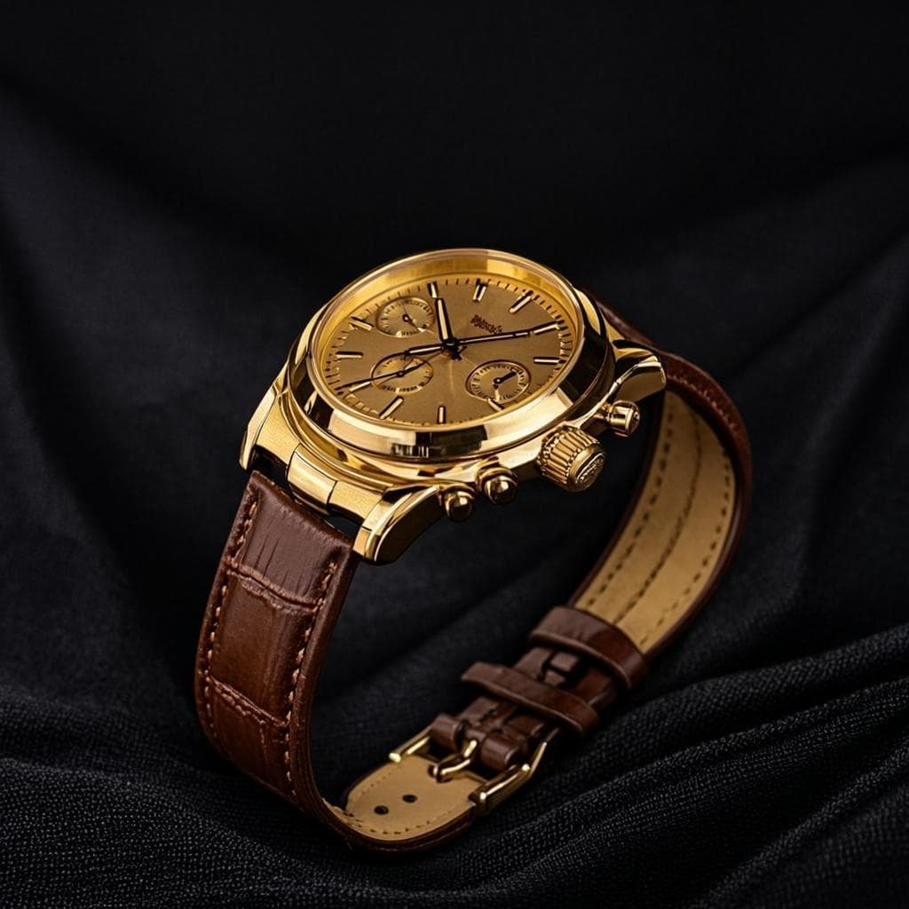 Chronographe Connecté Or Rose