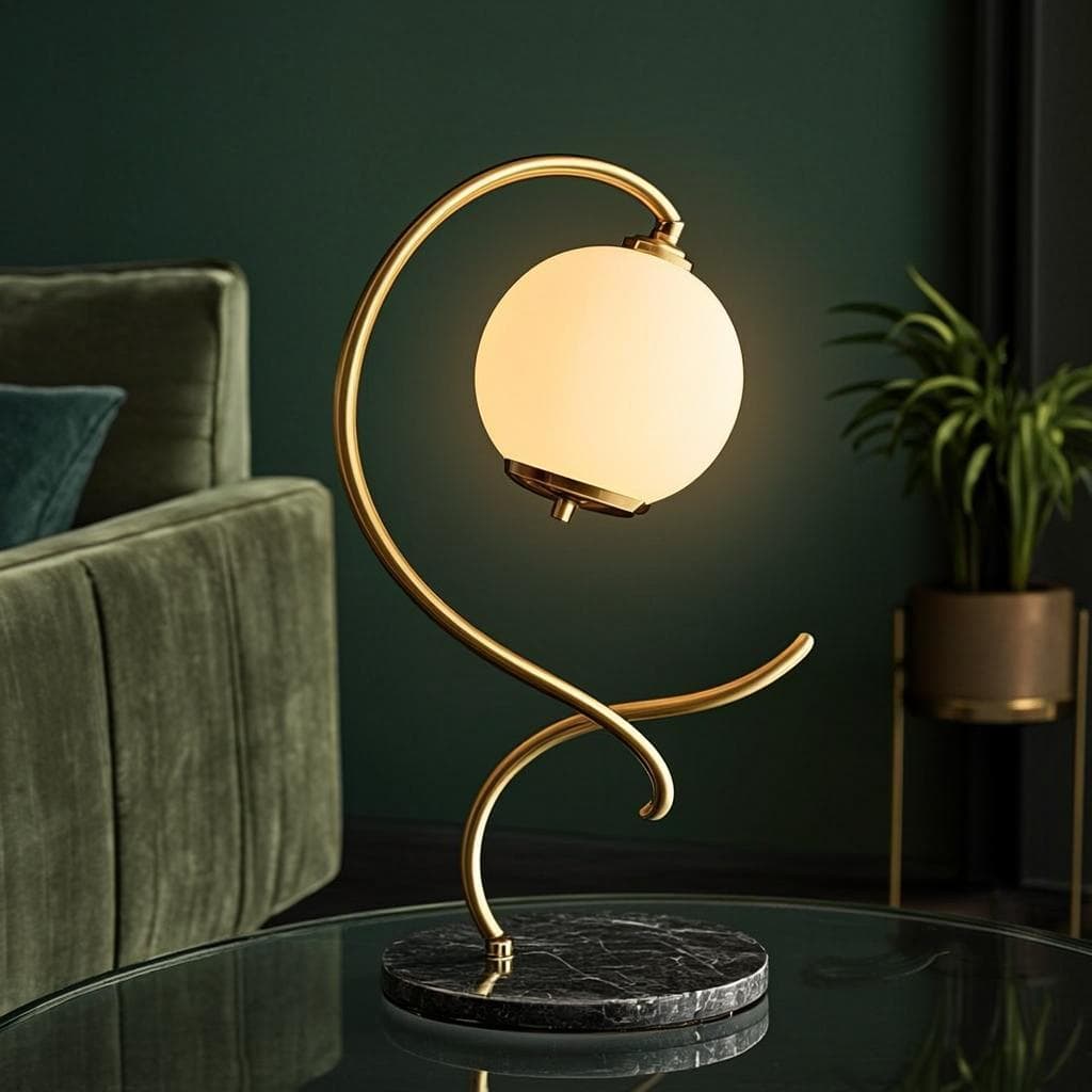 Lampe Designer Connectée Or