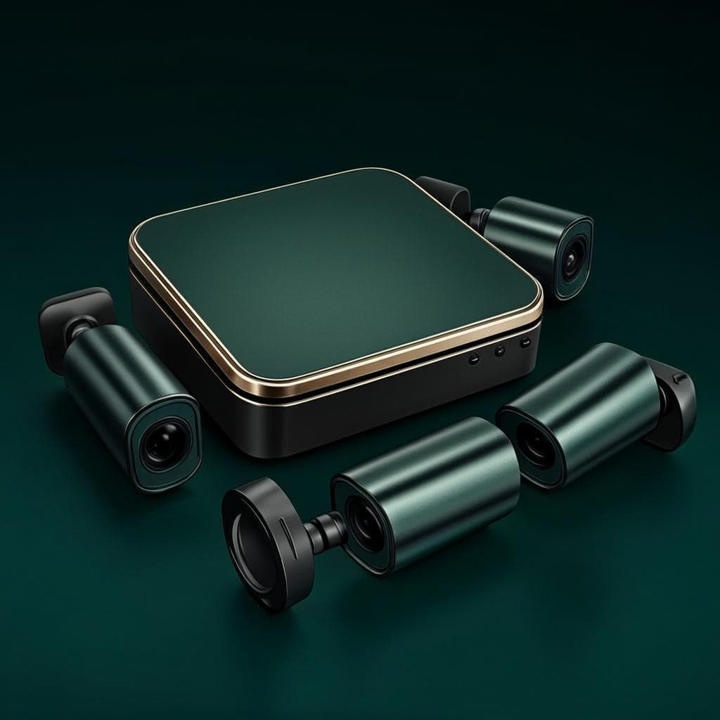Pack 4 Caméras IP 4K NVR 1To